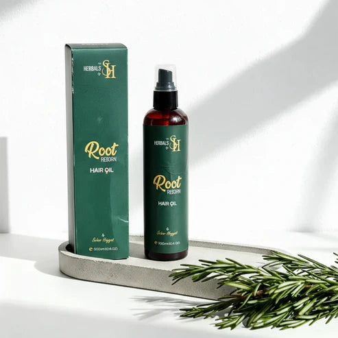 Herbals by SH 300ml hair oil bottle with its premium green box.